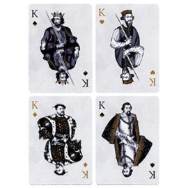 Mazzo di carte Tally Ho British Monarchy - Black - by LUX Playing Cards