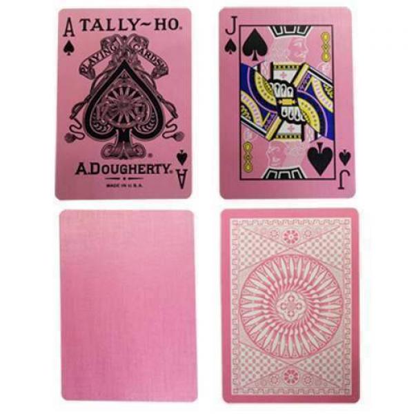 Mazzo di carte Tally Ho Reverse Circle back (Pink) Limited Ed. by Aloy Studios