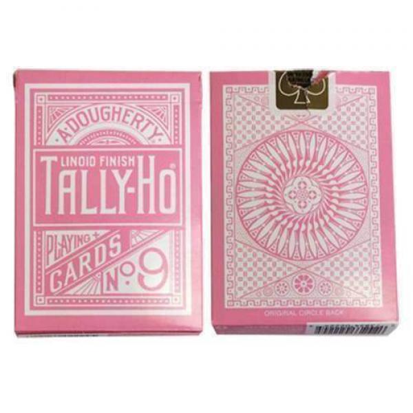 Mazzo di carte Tally Ho Reverse Circle back (Pink) Limited Ed. by Aloy Studios