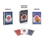 Mazzi di carte Bicycle Trio del Baro GOLD - dorsi blu