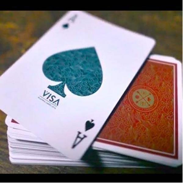Mazzo di carte VISA Red Playing Cards by Patrick Kun and Alex Pandrea