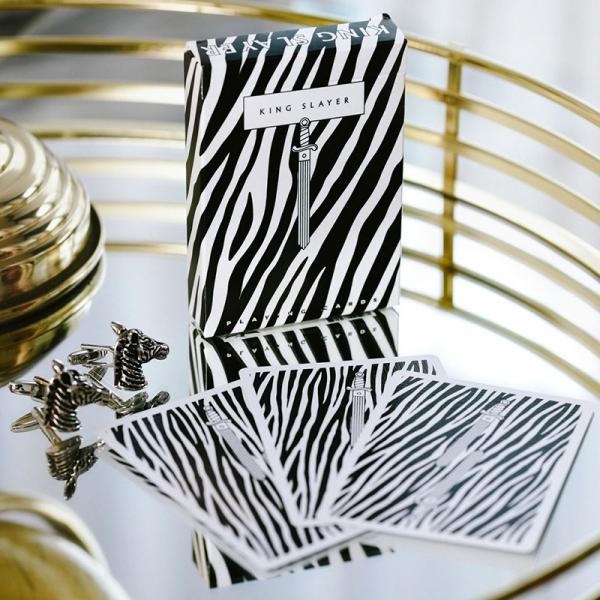 Mazzo di carte Zebra King Slayers Playing Cards - con SOLOMAGIA Card Bag