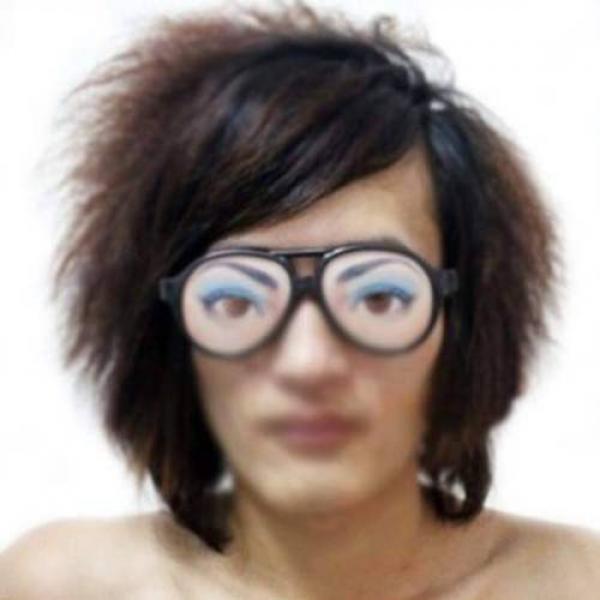 Occhiali Gag Donna - 1 Pair Female Joke Funny Glasses 
