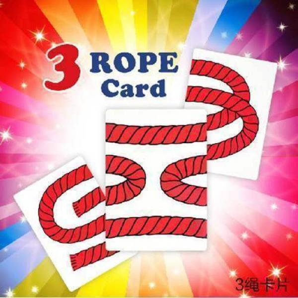JUMBO 3 Rope Card Trick  - (21 cm x 15 cm)