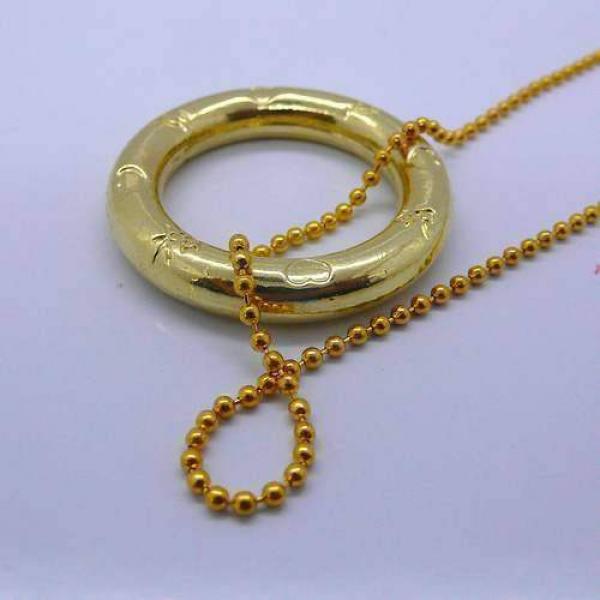 Anello in catena - colore oro con cuori - Ring & Chain