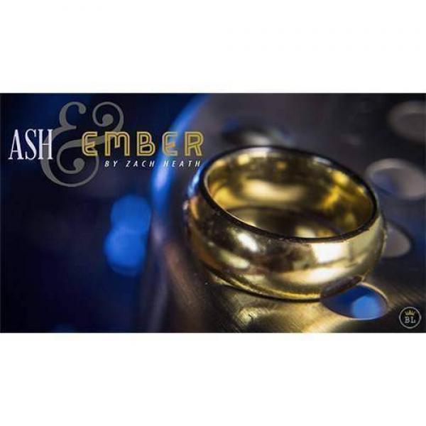 Ash and Ember Gold Curved Size 8 (2 Anelli diametr...