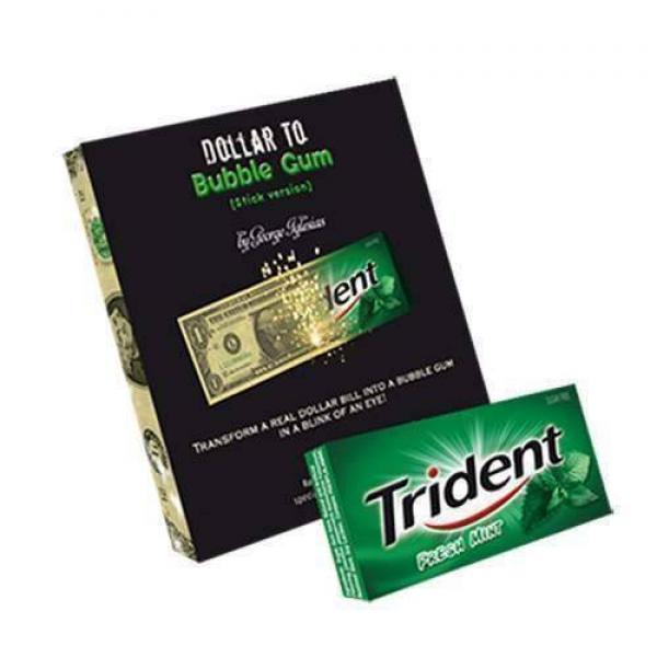 Dollar to Bubble Gum (Trident) by Twister Magic - Trick 