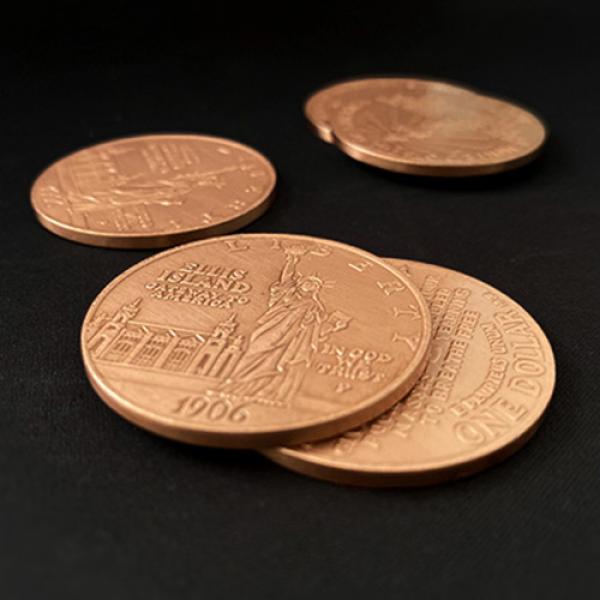 Statue of Liberty Ancient Coin - Morgan Dollar Size