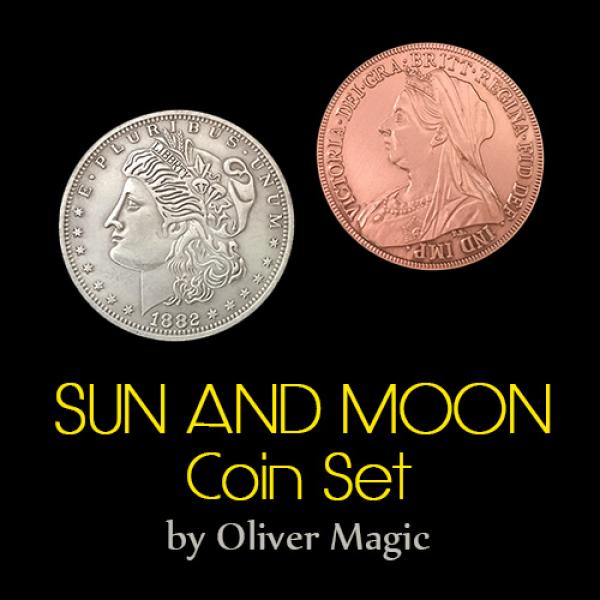 Sun and Moon Coin Set by Oliver Magic - Morgan Dol...