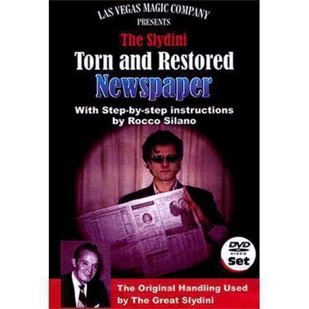 Slydini Newspaper Tear ( DVD e Gimmick) by Rocco Silano
