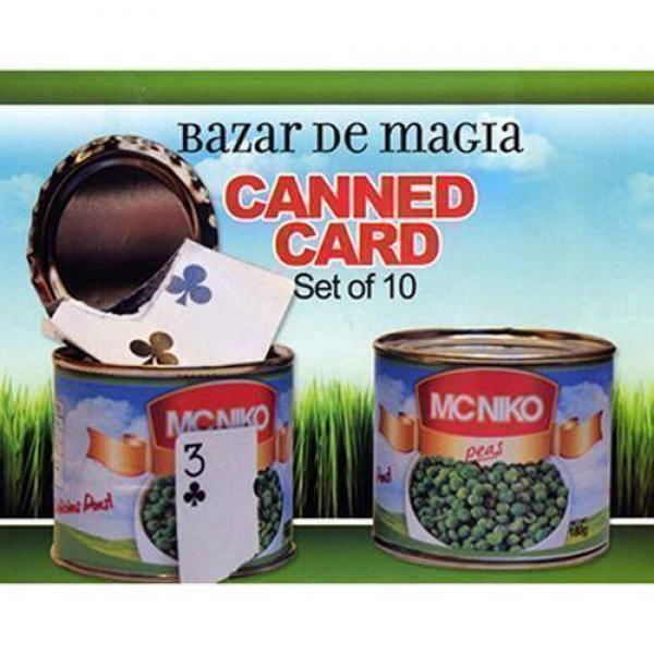 Canned Card (Set di 10 barattoli ) by Bazar de Magia  - Blu 