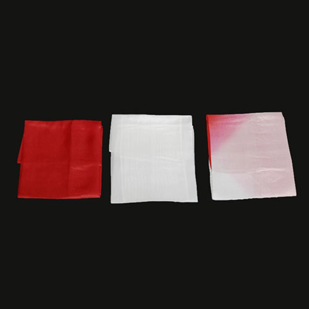 Silk 40 cm (Half-Dyed) Red and White by Magic by Gosh 