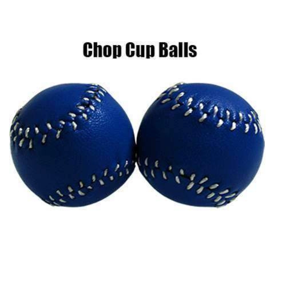 Palline Chop Cup in Cuoio Blu - 2,5 cm (Set di 2) by Leo Smetsers