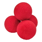 Palline di spugna Soft - Set di 4 palline 4.0 cm - Rosse