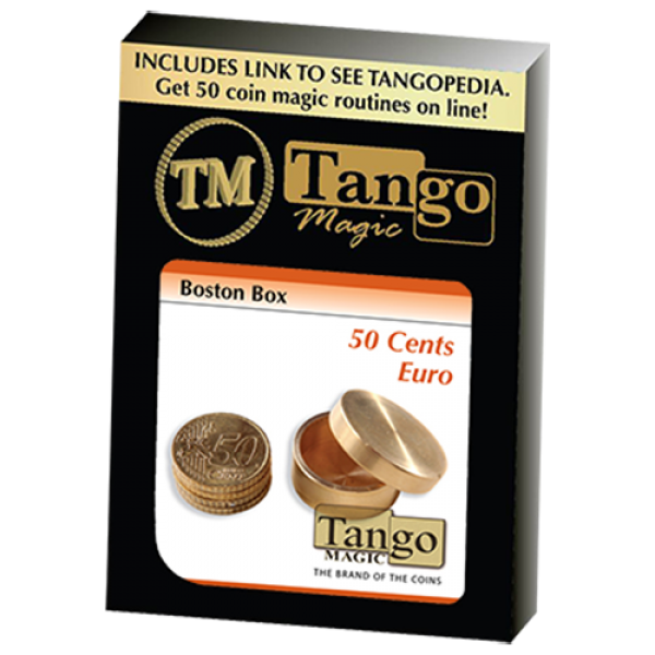 Boston Coin Box Brass (50 cents Euro) by Tango - Trick (B0006)