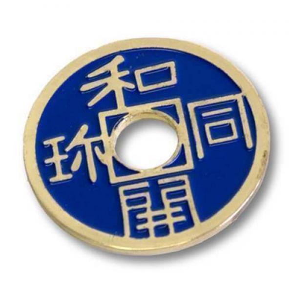 Moneta cinese -  Chinese Coin (Blue - Half Dollar Size)