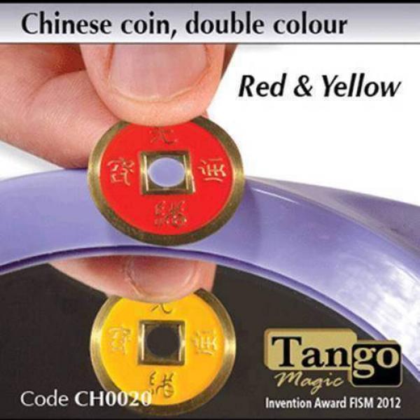 Chinese Coin Red & Yellow by Tango Magic 