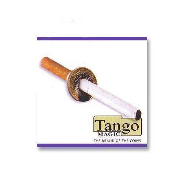 Cigarette thru Coin two side by Tango Magic  (spri...