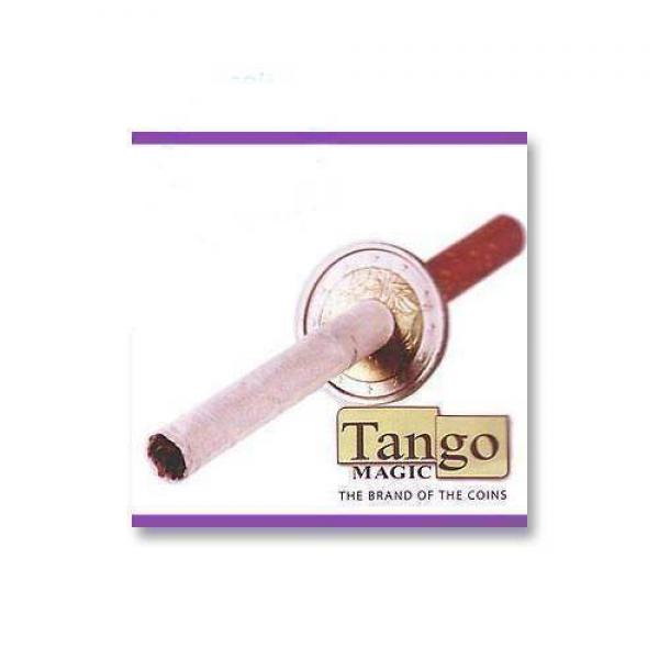 Cigarette thru Coin two side by Tango Magic - 2 Euro