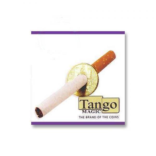 Cigarette thru Coin two side by Tango Magic - 50 cents Euro