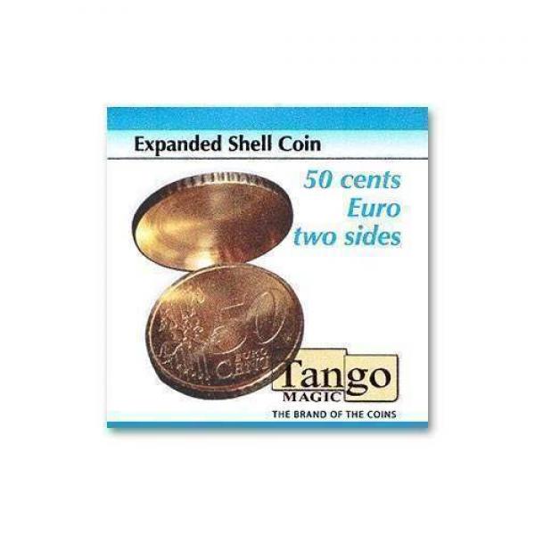 Expanded Shell Coin (two sides) - 50 cents Euro by Tango Magic - Conchiglia Espansa