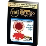 Expanded Shell Poker Chip Red plus 4 Regular Chips (PK001R) by Tango Magic - Conchiglia Espansa 