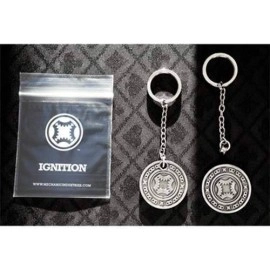Ignition (Gun Metal Keyring + gimmick) by Mechanic Industries 