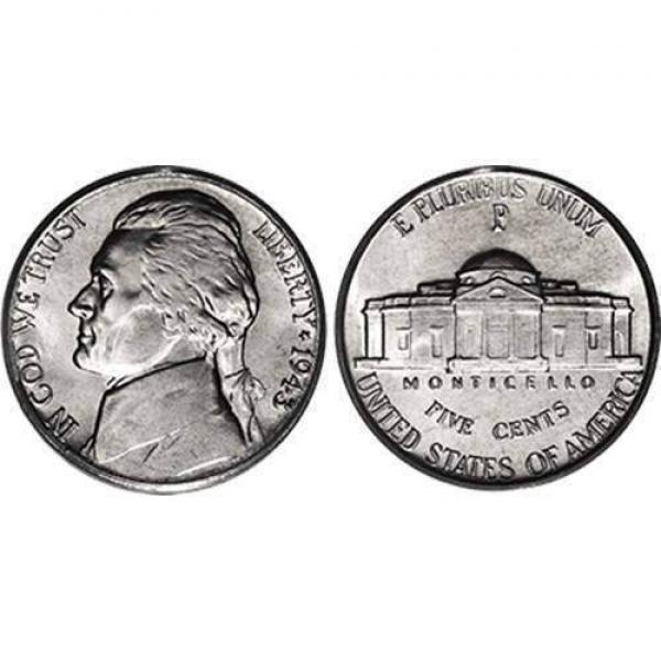 U.S. Nickel ungimmicked - rotolo di 20 monete