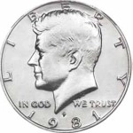 Shim Shell Half Dollar (solo testa) 