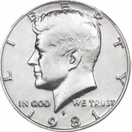 Shim Shell Half Dollar (solo testa) 