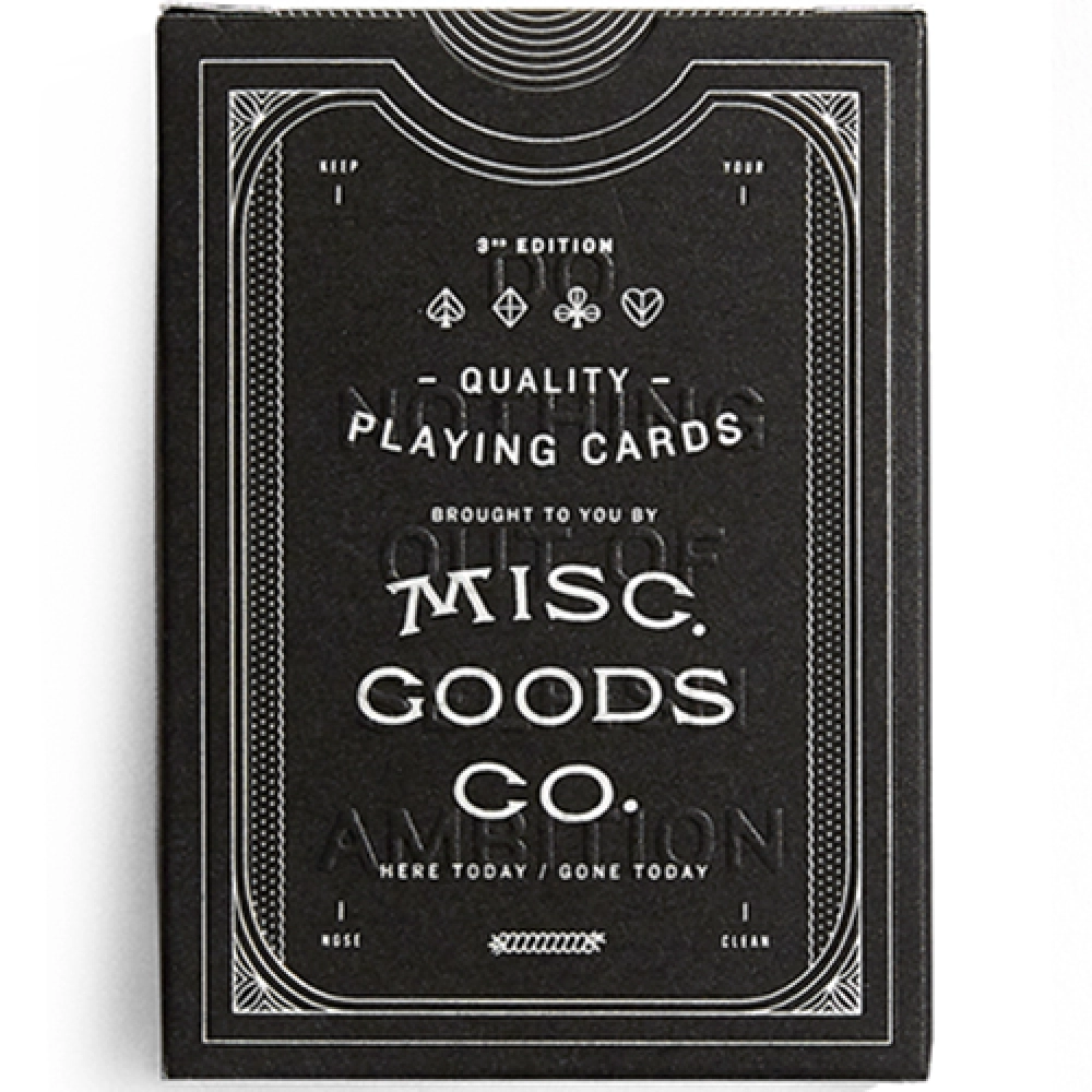 Mazzo di carte The MGCO Black Playing Cards