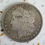 1879-American S Morgan Coin Replica collezione di monete Commemorative da un dollaro