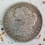 1880-American S Morgan Coin Replica collezione di monete Commemorative da un dollaro