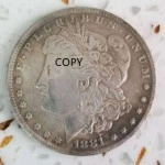 1881-American S Morgan Coin Replica collezione di monete Commemorative da un dollaro