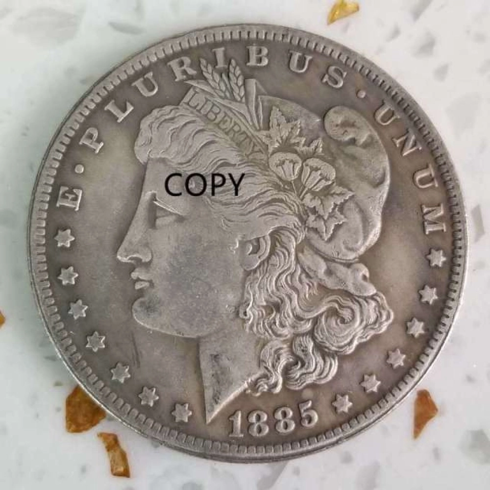 1885-American S Morgan Coin Replica collezione di monete Commemorative da un dollaro