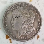 1885-American S Morgan Coin Replica collezione di monete Commemorative da un dollaro