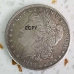 1888-American S Morgan Coin Replica collezione di monete Commemorative da un dollaro