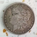 1890-American S Morgan Coin Replica collezione di monete Commemorative da un dollaro