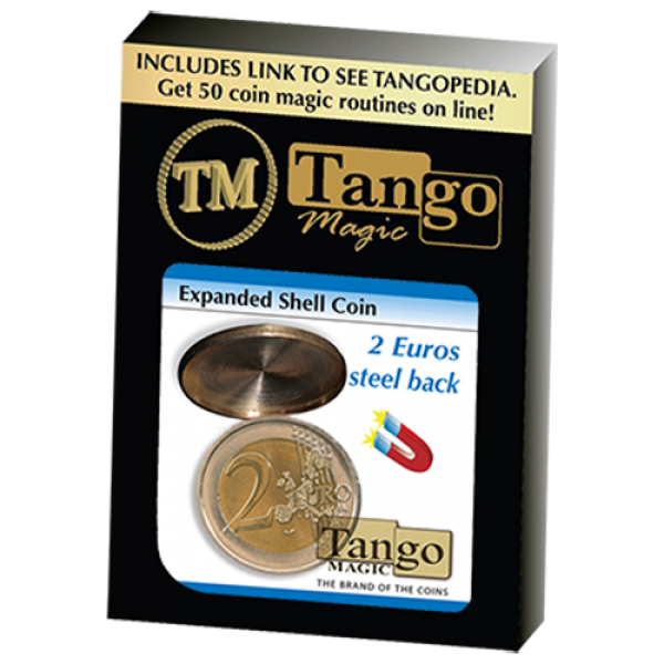 Expanded Shell Coin (steel back) - 2 Euro by Tango Magic - Conchiglia Espansa