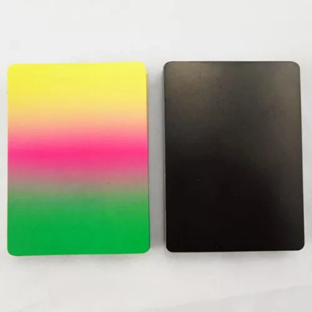 Carte per Manipolazione e Ventagli - Fanning Cards Black Back (Three-Color Rainbow)