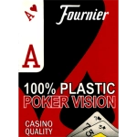 Mazzo di Carte Fournier Plastic Playing Cards Large Pips (red)