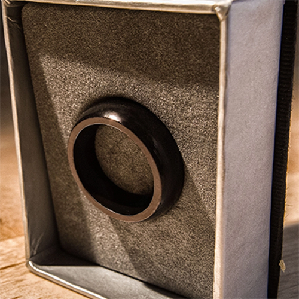 Kinetic PK Ring (Black) Curved size 11 (diametro 20,6 mm)  by Jim Trainer - Anello PK