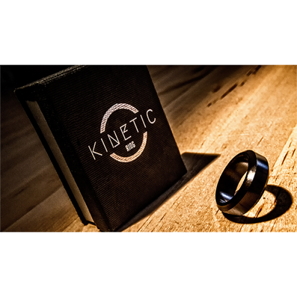 Kinetic PK Ring (Black) Beveled size 9 (diametro 18,9 mm)  by Jim Trainer - Anello PK