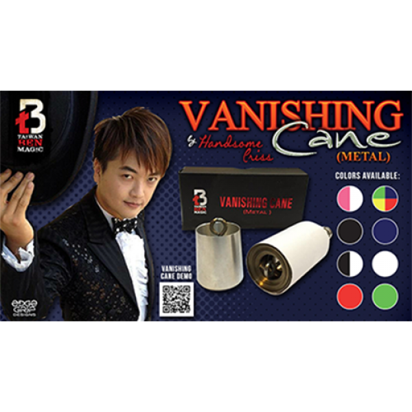 Vanishing Cane (Metal / Black) by Handsome Criss and Taiwan Ben Magic