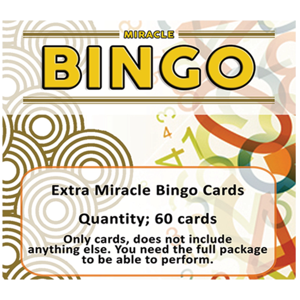 Extra Cards (60 cards) for Miracle Bingo by Doruk Ulgen