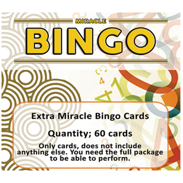 Extra Cards (60 cards) for Miracle Bingo by Doruk Ulgen