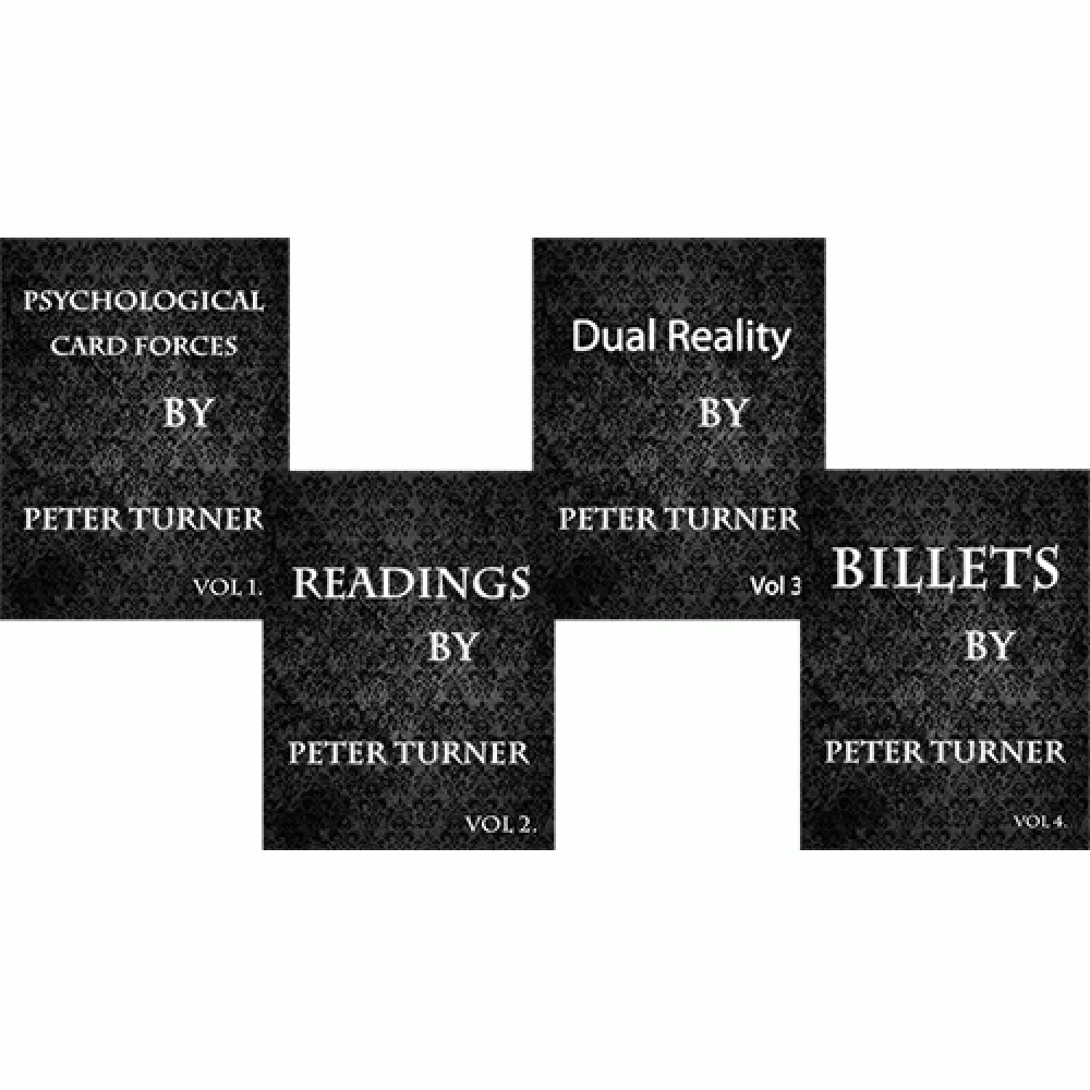 4 Volume Set of Reading, Billets, Dual Reality and Psychological Playing Card Forces by Peter Turner eBook DOWNLOAD
