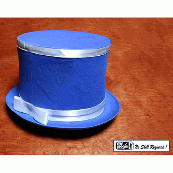 Collapsible Top Hat (Blue) by Mr. Magic