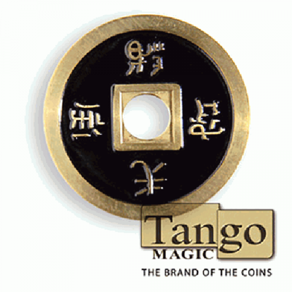 Dollar Size Chinese Coin (Black and Red) by Tango