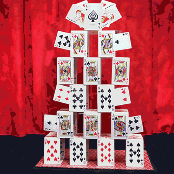 Castello di Carte - Card Castle with Six Card Repeat by Mr. Magic